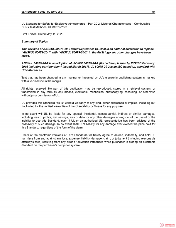 UL 80079-20-2 PDF UL 80079-20-2 PDF